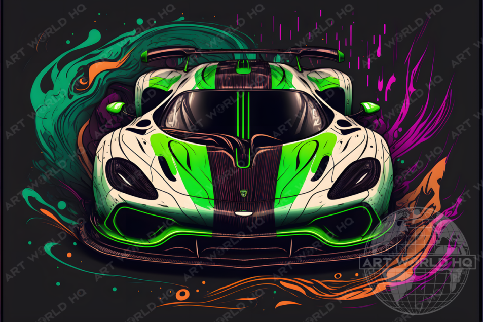Illustrated Koenigsegg Jesko