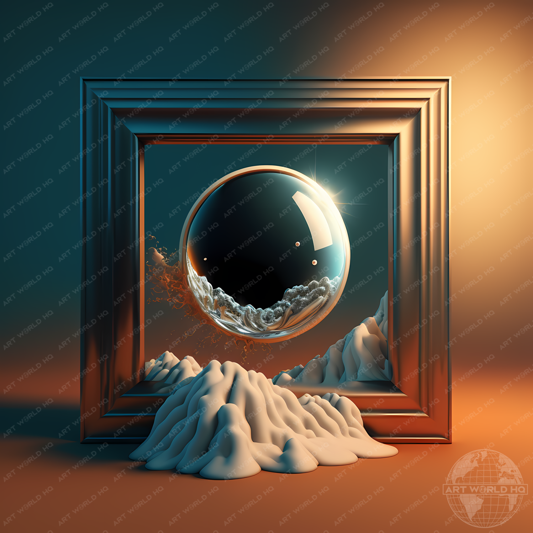 Surreal Liquid Sphere