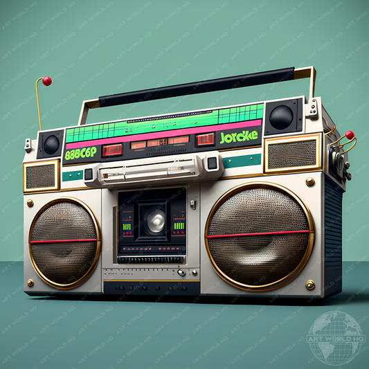 Retro 80's Ghettoblaster