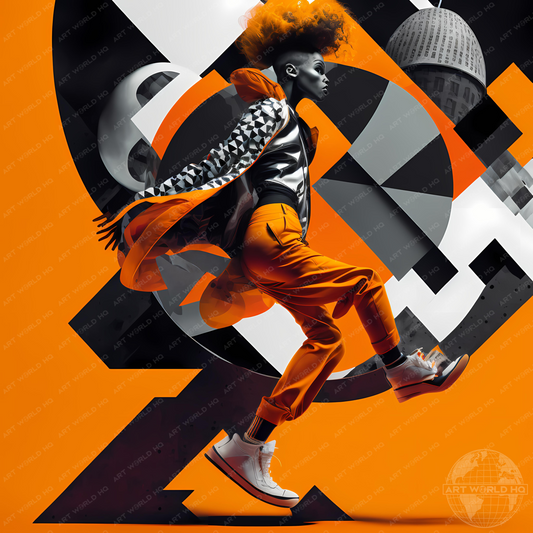 Female Abstract NYC Break Dancer