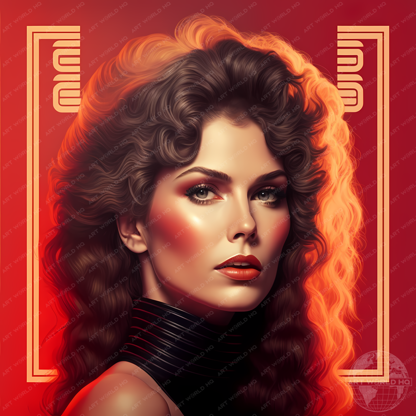 Disco 80's Brunette Female