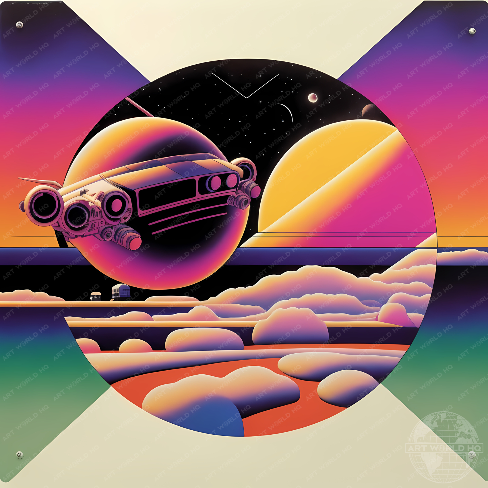 80's Sci-Fi Album Cover