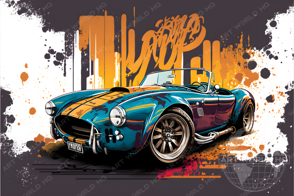 Graffiti Pop Art Shelby Cobra